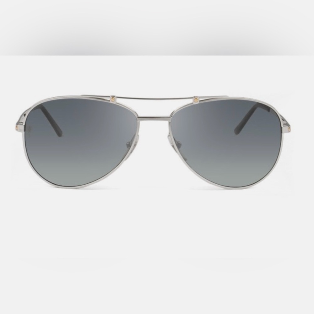 Cartier Silver Aviator Sunglasses